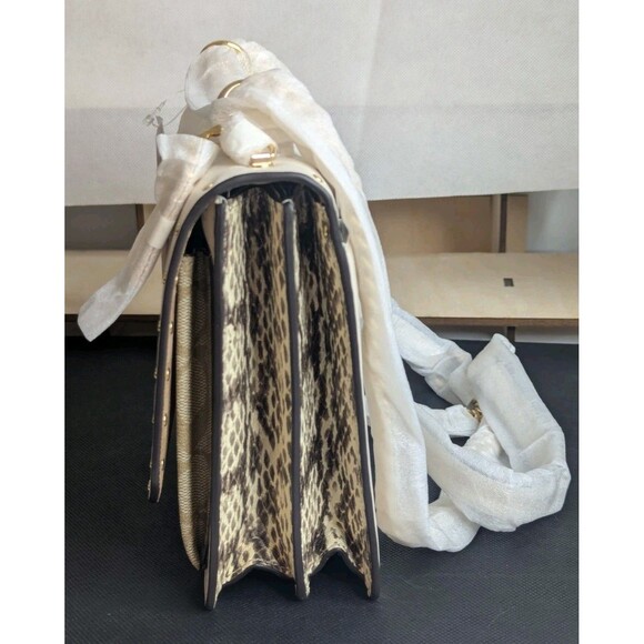 Coach Klare Crossbody - Light Khaki Multi, Snakeskin Embossed - Picture 3 of 9